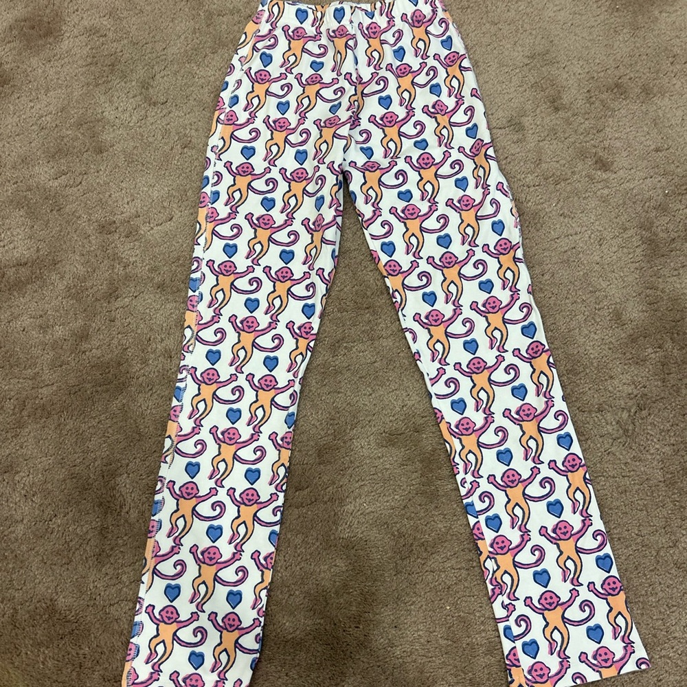 Roller Rabbit Lovely Monkey Pima Cotton Long Sleeve Pajamas XXS - Picture 11 of 11